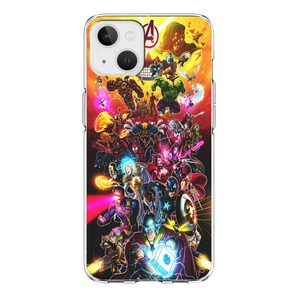 Marvel Avengers Alliance Assemble iPhone 15 Case-Phone Case-Clear Soft Case-Altracase