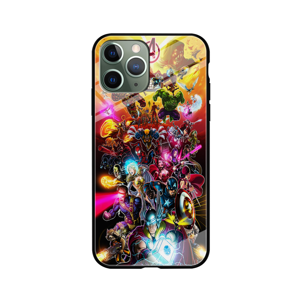 Marvel Avengers Alliance Assemble iPhone 11 Pro Max Case-Phone Case-Tempered Glass Case-Altracase