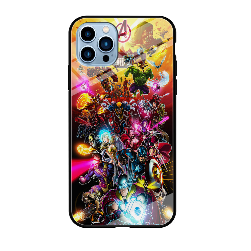 Marvel Avengers Alliance Assemble iPhone 12 Pro Max Case-Phone Case-Tempered Glass Case-Altracase