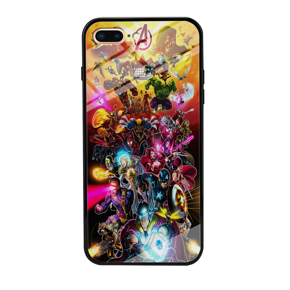 Marvel Avengers Alliance Assemble iPhone 8 Plus Case-Phone Case-Tempered Glass Case-Altracase
