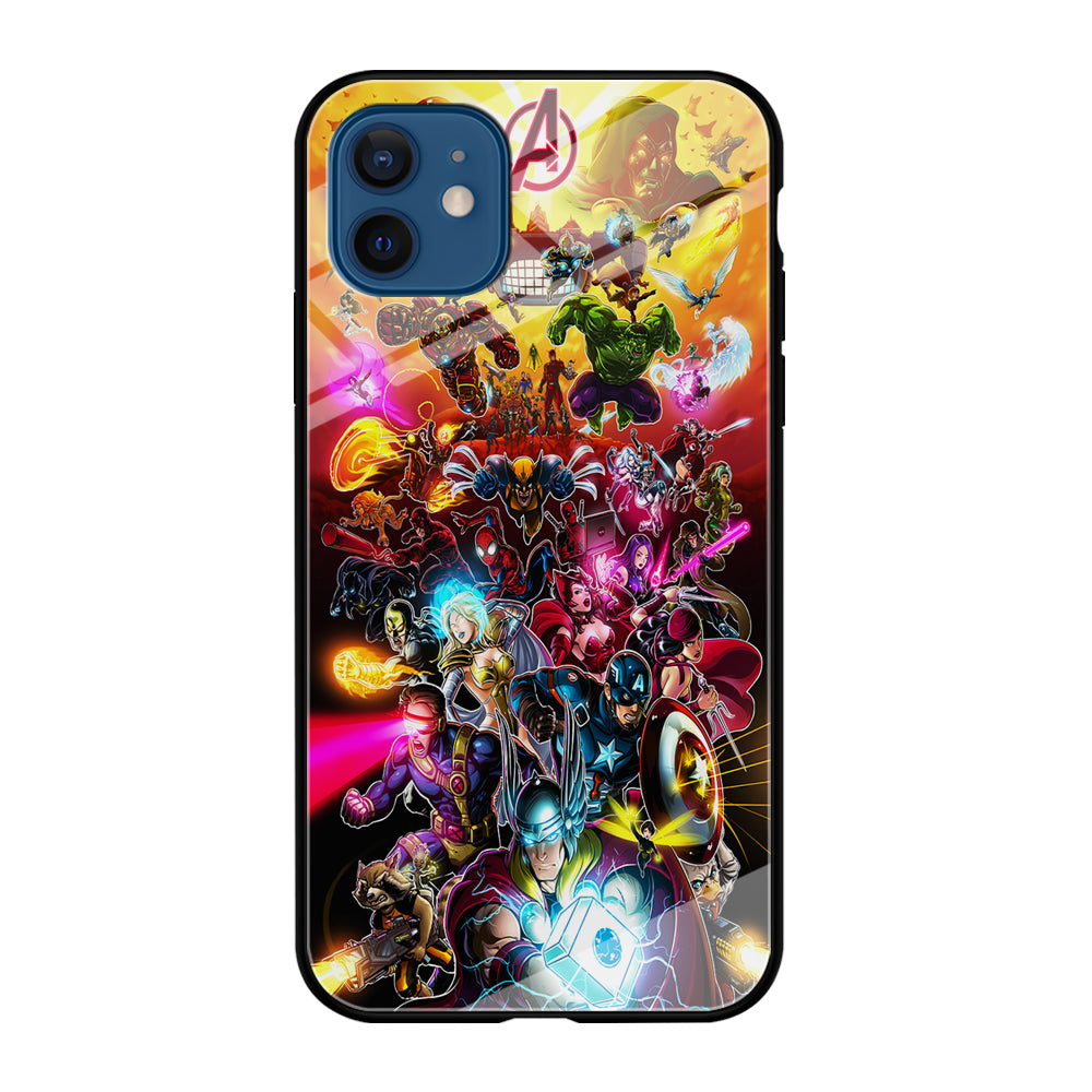 Marvel Avengers Alliance Assemble iPhone 12 Case-Phone Case-Tempered Glass Case-Altracase