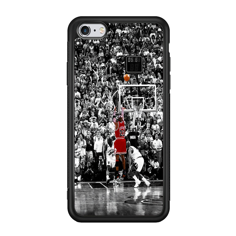 Michael Jordan Jump Shot iPhone 6 | 6s Case-Phone Case-Rubber Black (2D Case)-Altracase