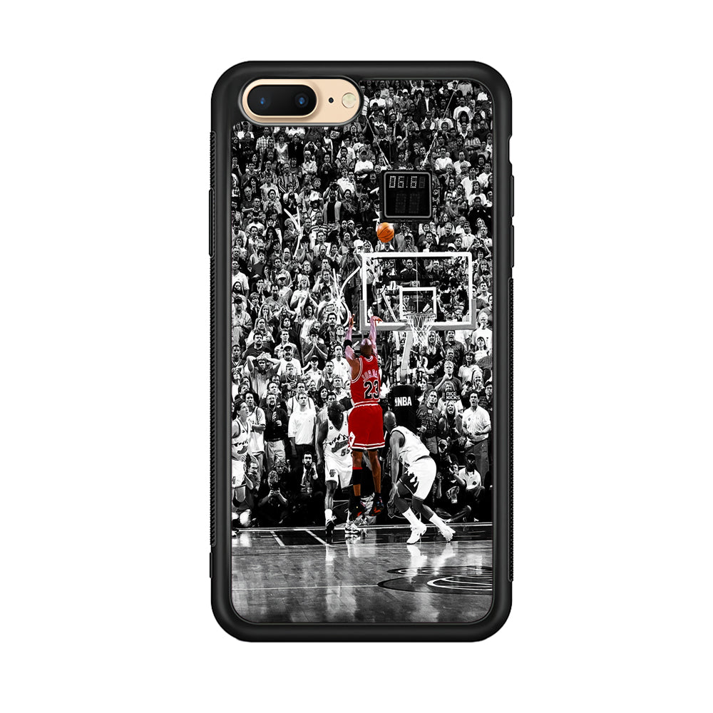 Michael Jordan Jump Shot iPhone 7 Plus Case-Phone Case-Rubber Black (2D Case)-Altracase