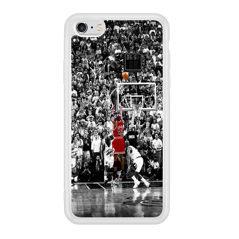 Michael Jordan Jump Shot iPhone 6 | 6s Case-Phone Case-Rubber White (2D Case)-Altracase