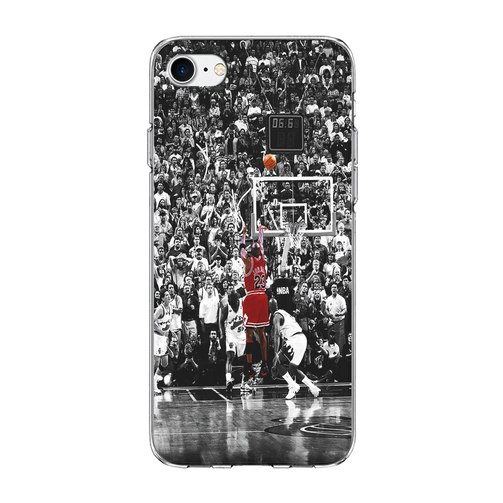 Michael Jordan Jump Shot iPhone 8 Case-Phone Case-Clear Soft Case-Altracase