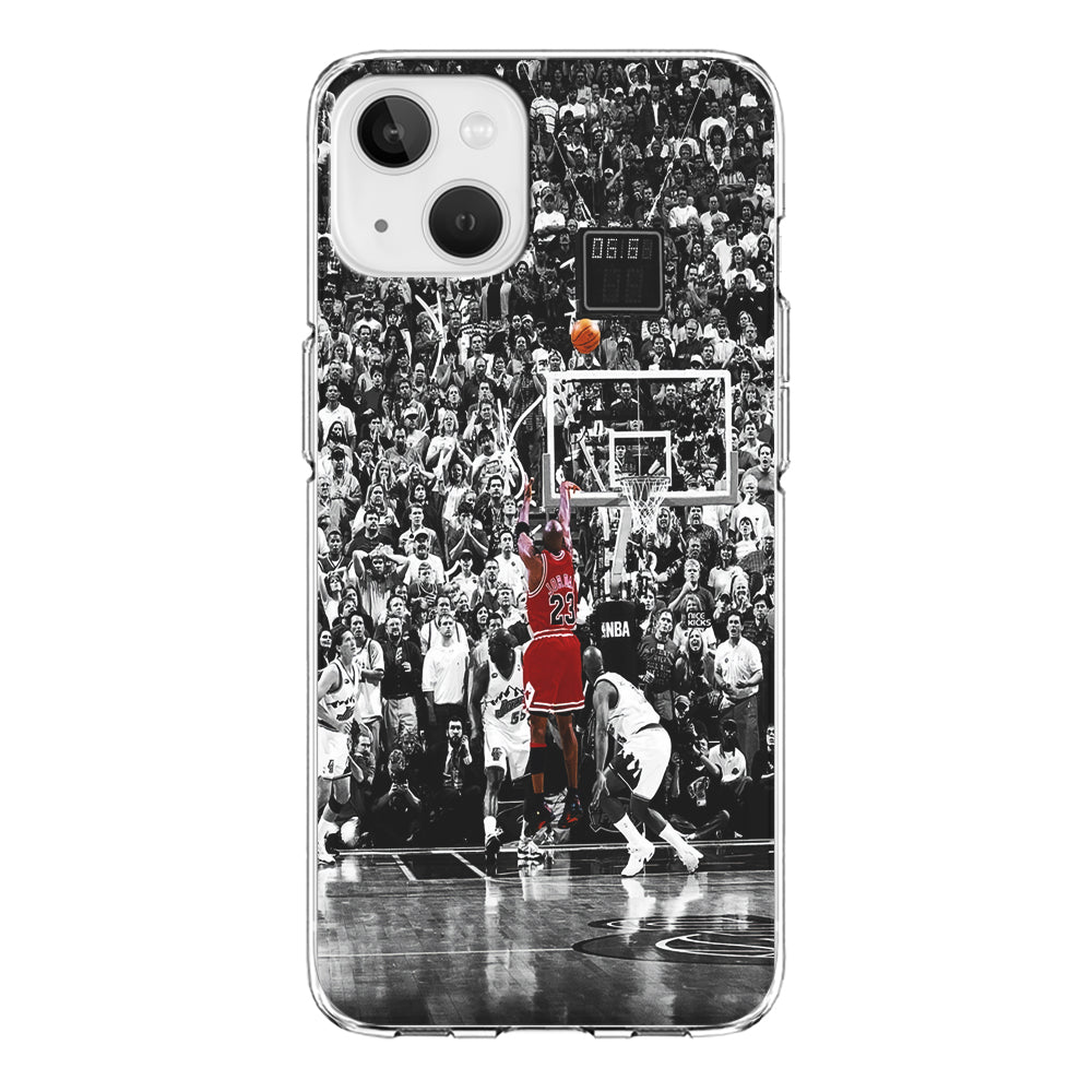 Michael Jordan Jump Shot iPhone 15 Case-Phone Case-Clear Soft Case-Altracase