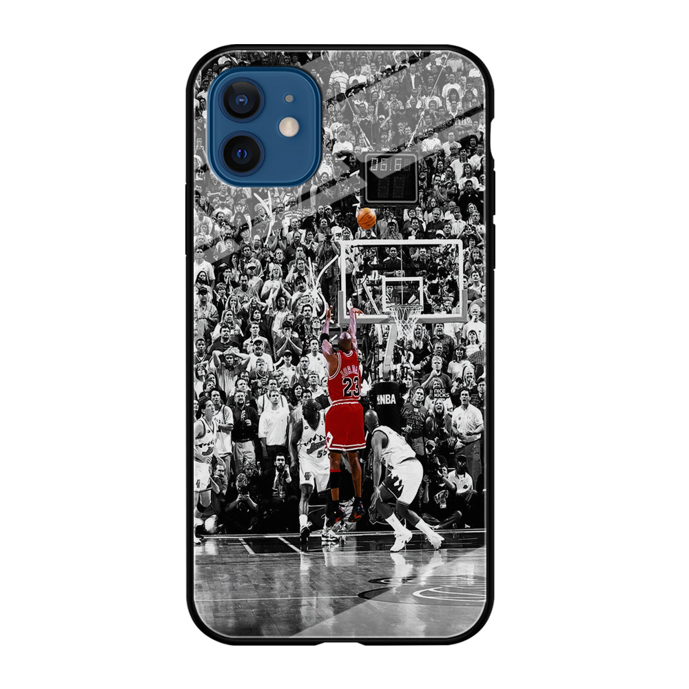 Michael Jordan Jump Shot iPhone 12 Case-Phone Case-Tempered Glass Case-Altracase