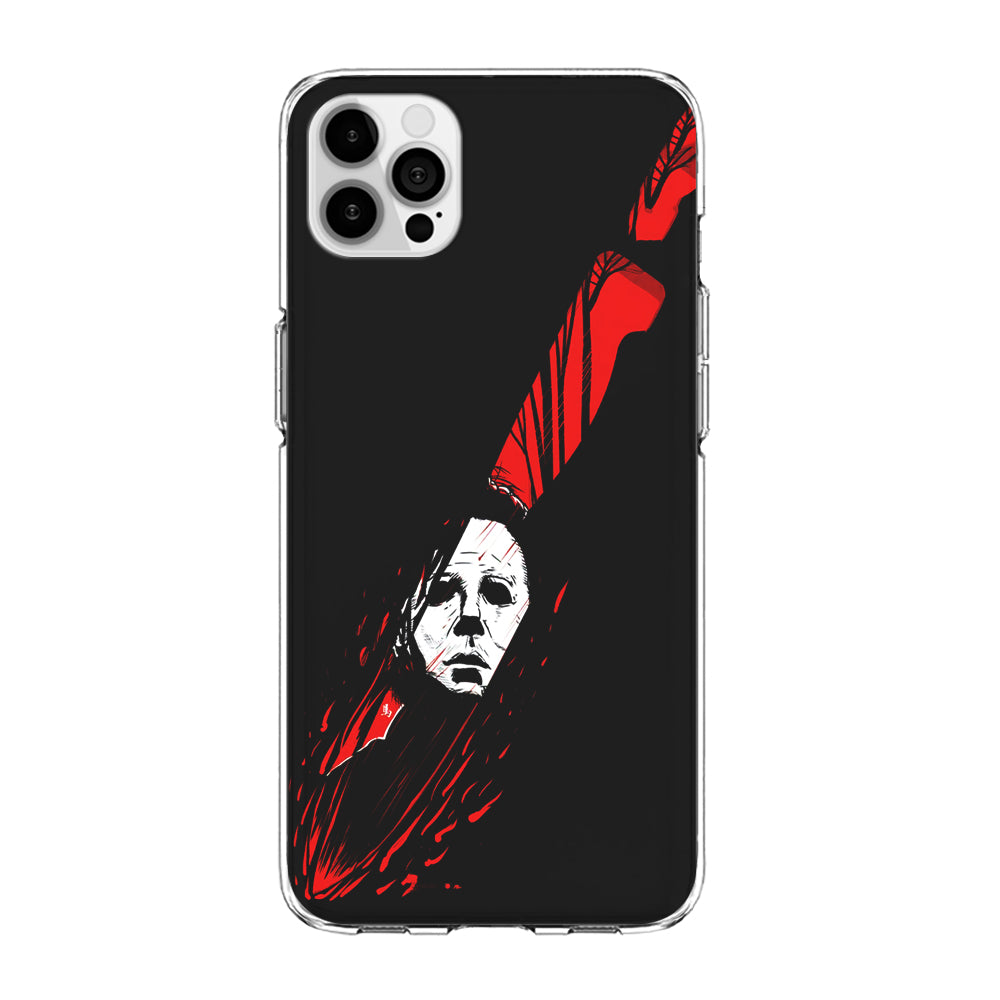 Michael Myers Knife Blood iPhone 15 Pro Case-Phone Case-Clear Soft Case-Altracase