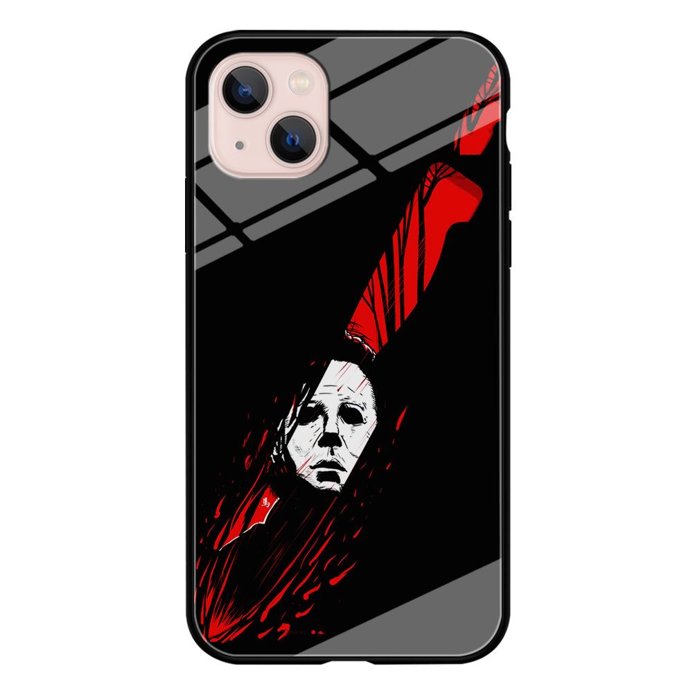 Michael Myers Knife Blood iPhone 13 Case-Phone Case-Tempered Glass Case-Altracase