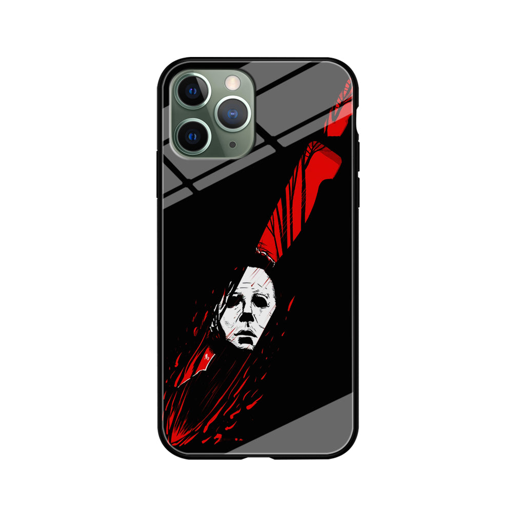 Michael Myers Knife Blood iPhone 11 Pro Max Case-Phone Case-Tempered Glass Case-Altracase