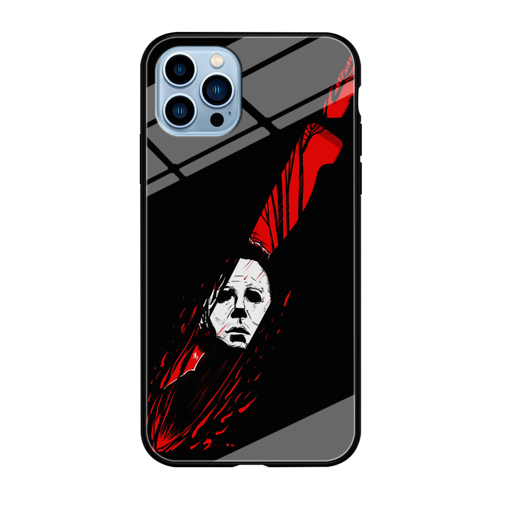 Michael Myers Knife Blood iPhone 12 Pro Max Case-Phone Case-Tempered Glass Case-Altracase