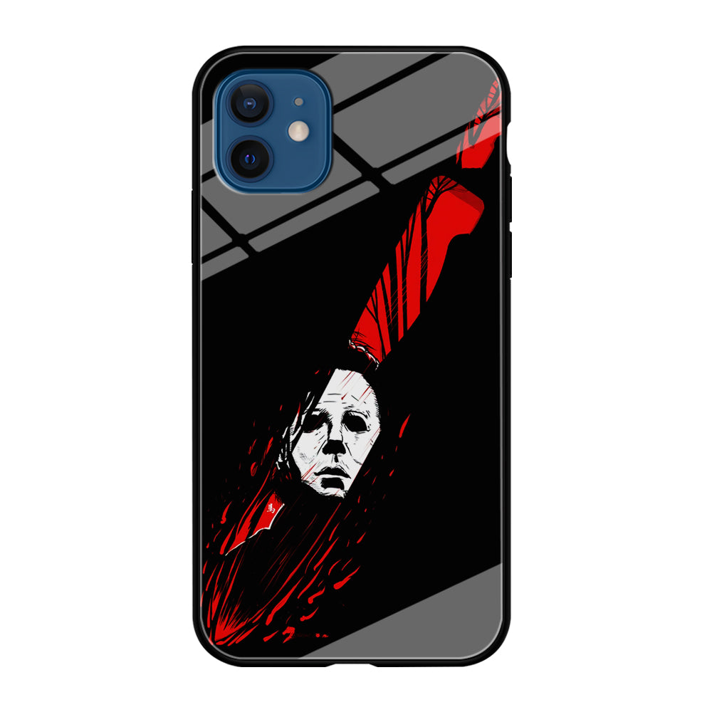 Michael Myers Knife Blood iPhone 12 Mini Case-Phone Case-Tempered Glass Case-Altracase
