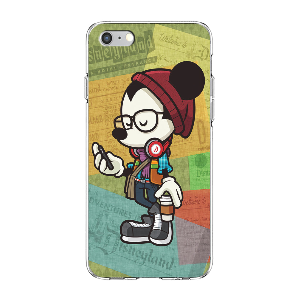Mickey Mouse Hipster Style iPhone 6 | 6s Case-Phone Case-Clear Soft Case-Altracase