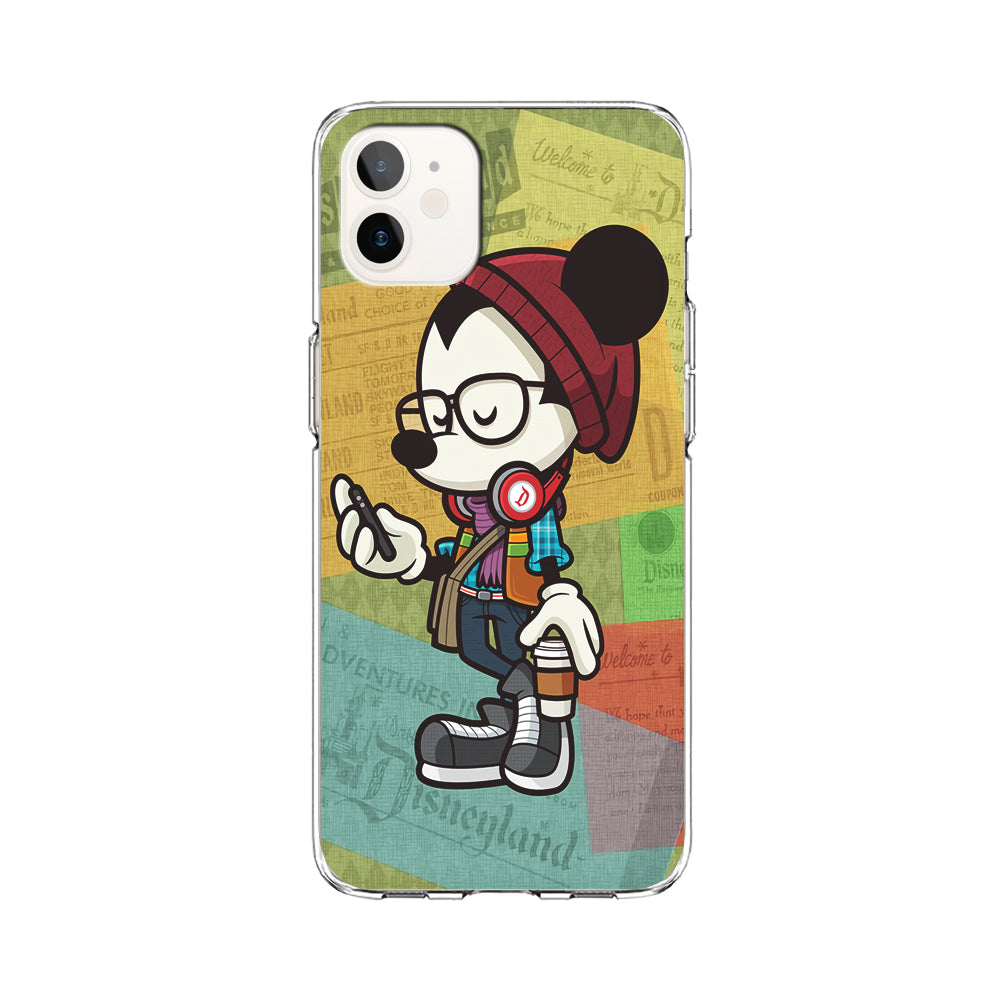 Mickey Mouse Hipster Style iPhone 12 Case-Phone Case-Clear Soft Case-Altracase