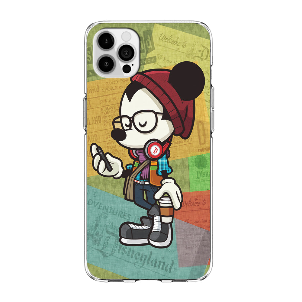 Mickey Mouse Hipster Style iPhone 13 Pro Case-Phone Case-Clear Soft Case-Altracase