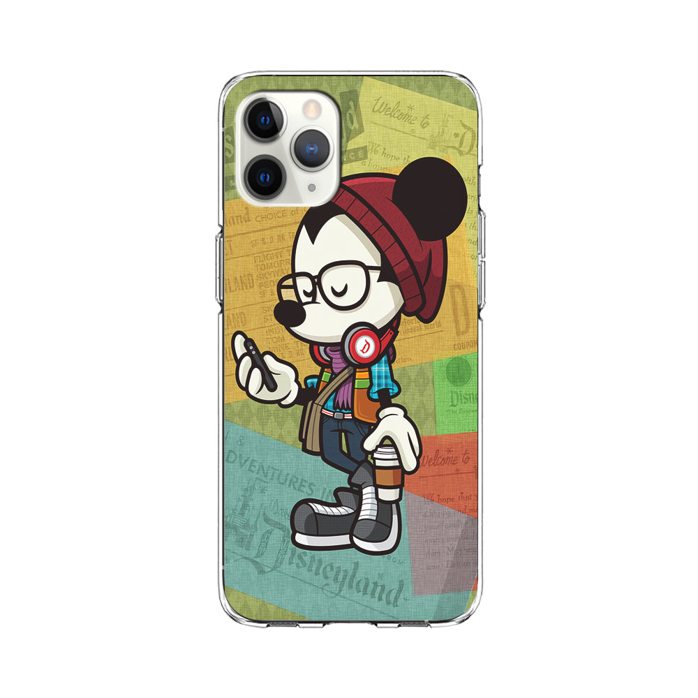 Mickey Mouse Hipster Style iPhone 11 Pro Max Case-Phone Case-Clear Soft Case-Altracase