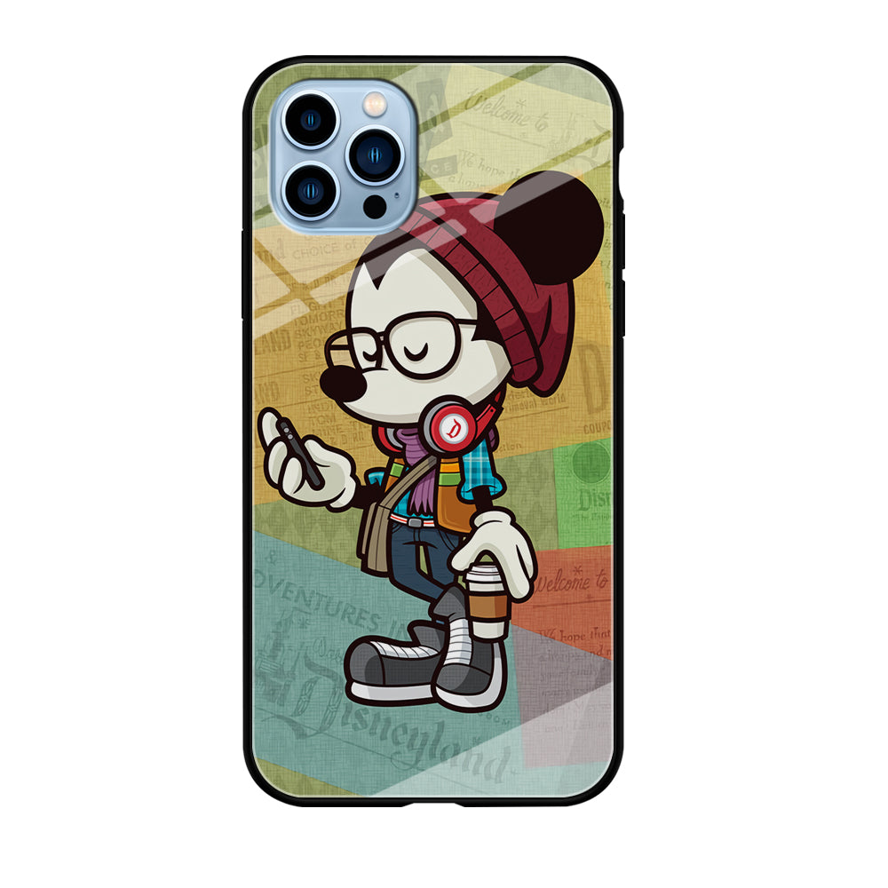Mickey Mouse Hipster Style iPhone 12 Pro Max Case-Phone Case-Tempered Glass Case-Altracase