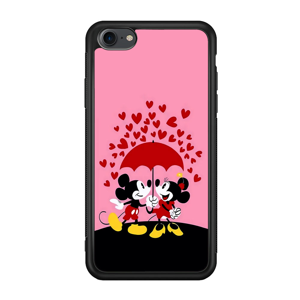Mickey and Minnie Mouse iPhone 7 Case-Phone Case-Rubber Black (2D Case)-Altracase