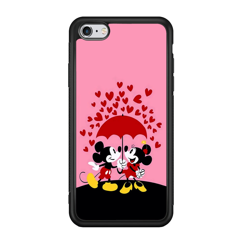 Mickey and Minnie Mouse iPhone 6 | 6s Case-Phone Case-Rubber Black (2D Case)-Altracase