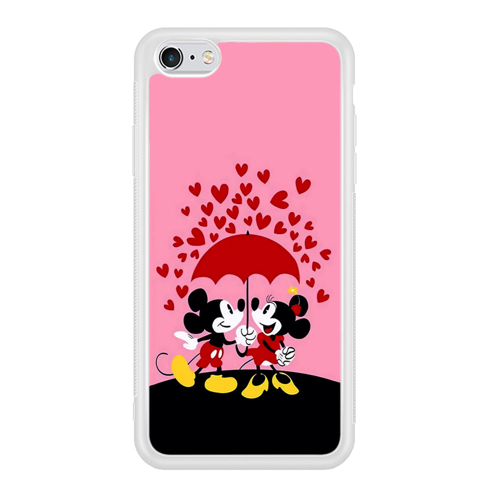 Mickey and Minnie Mouse iPhone 6 | 6s Case-Phone Case-Rubber White (2D Case)-Altracase