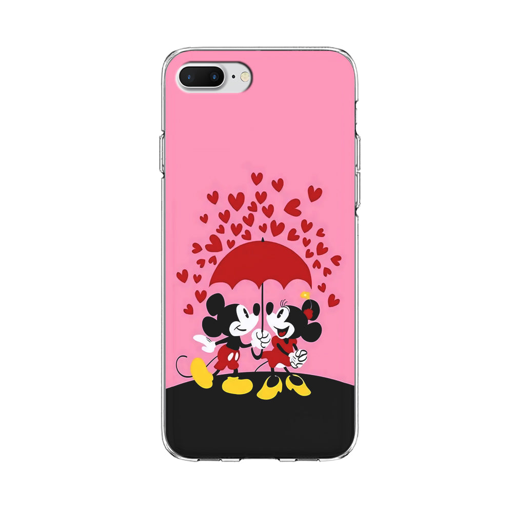 Mickey and Minnie Mouse iPhone 8 Plus Case-Phone Case-Clear Soft Case-Altracase