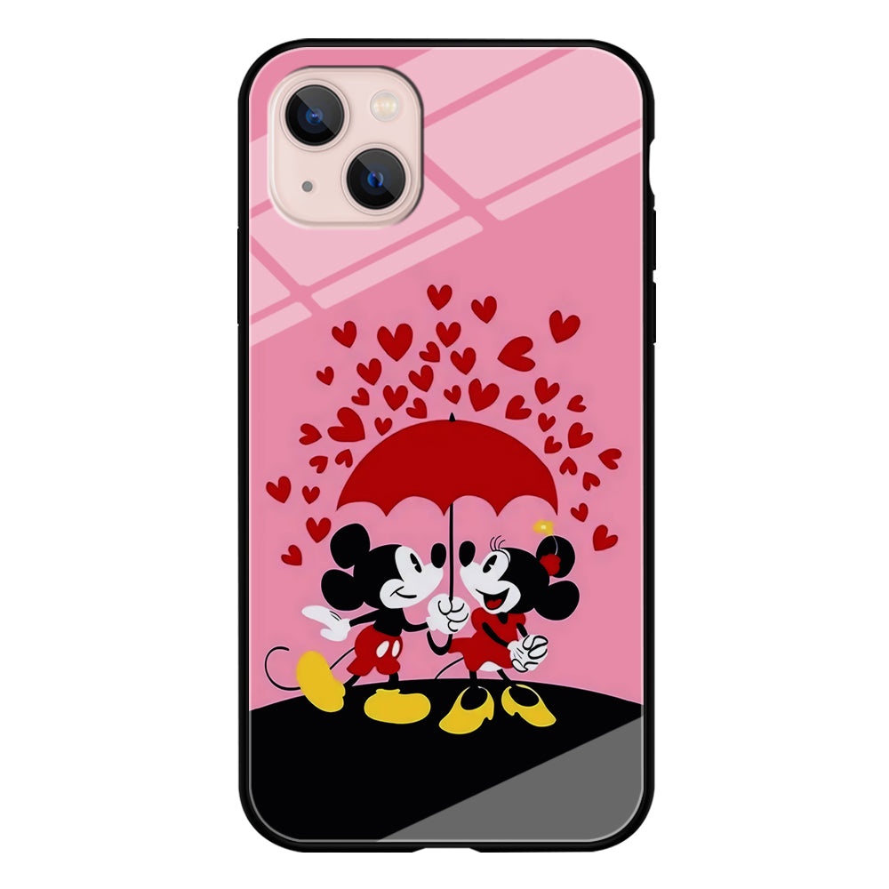 Mickey and Minnie Mouse iPhone 13 Mini Case-Phone Case-Tempered Glass Case-Altracase