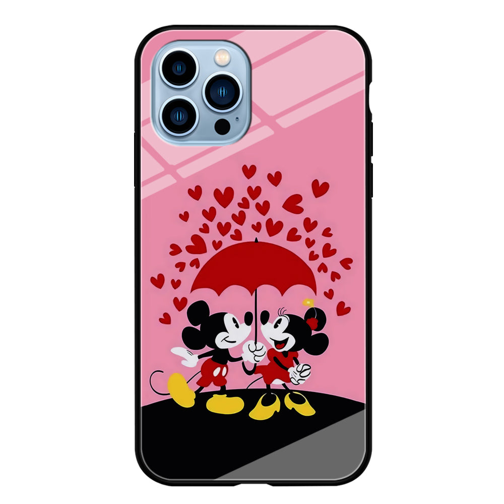 Mickey and Minnie Mouse iPhone 13 Pro Max Case-Phone Case-Tempered Glass Case-Altracase