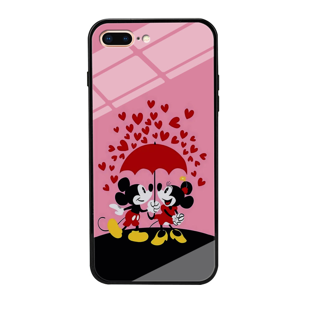 Mickey and Minnie Mouse iPhone 7 Plus Case-Phone Case-Tempered Glass Case-Altracase