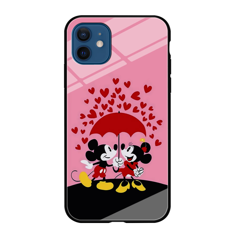 Mickey and Minnie Mouse iPhone 12 Case-Phone Case-Tempered Glass Case-Altracase