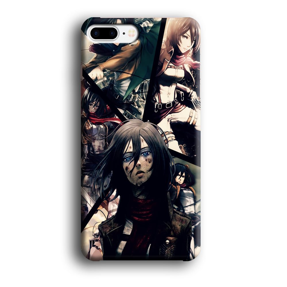 Mikasa Ackerman Collage iPhone 8 Plus Case-Phone Case-3D Case-Altracase