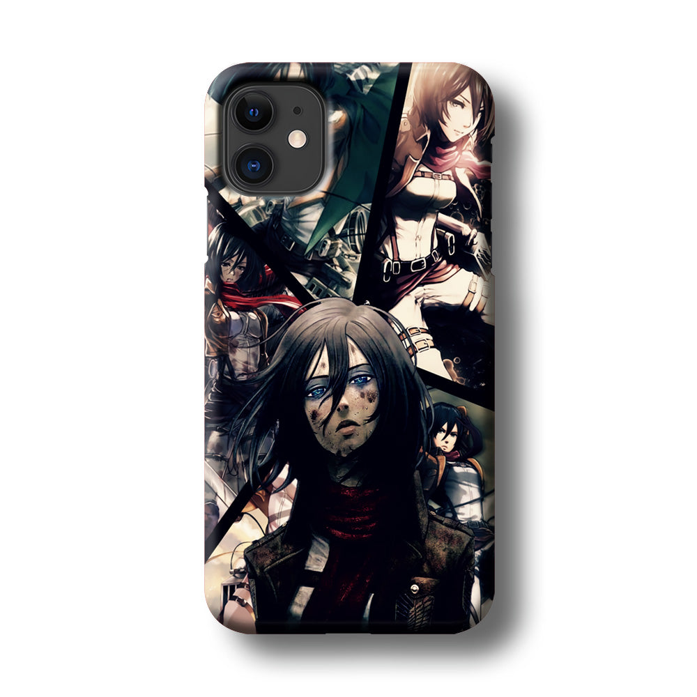 Mikasa Ackerman Collage iPhone 11 Case-Phone Case-3D Case-Altracase