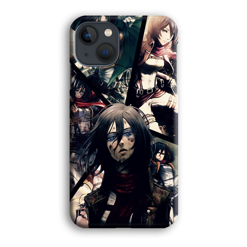 Mikasa Ackerman Collage iPhone 13 Mini Case-Phone Case-3D Case-Altracase