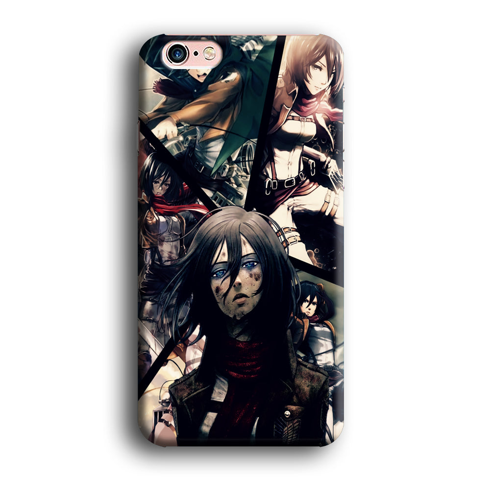 Mikasa Ackerman Collage iPhone 6 Plus | 6s Plus Case-Phone Case-3D Case-Altracase