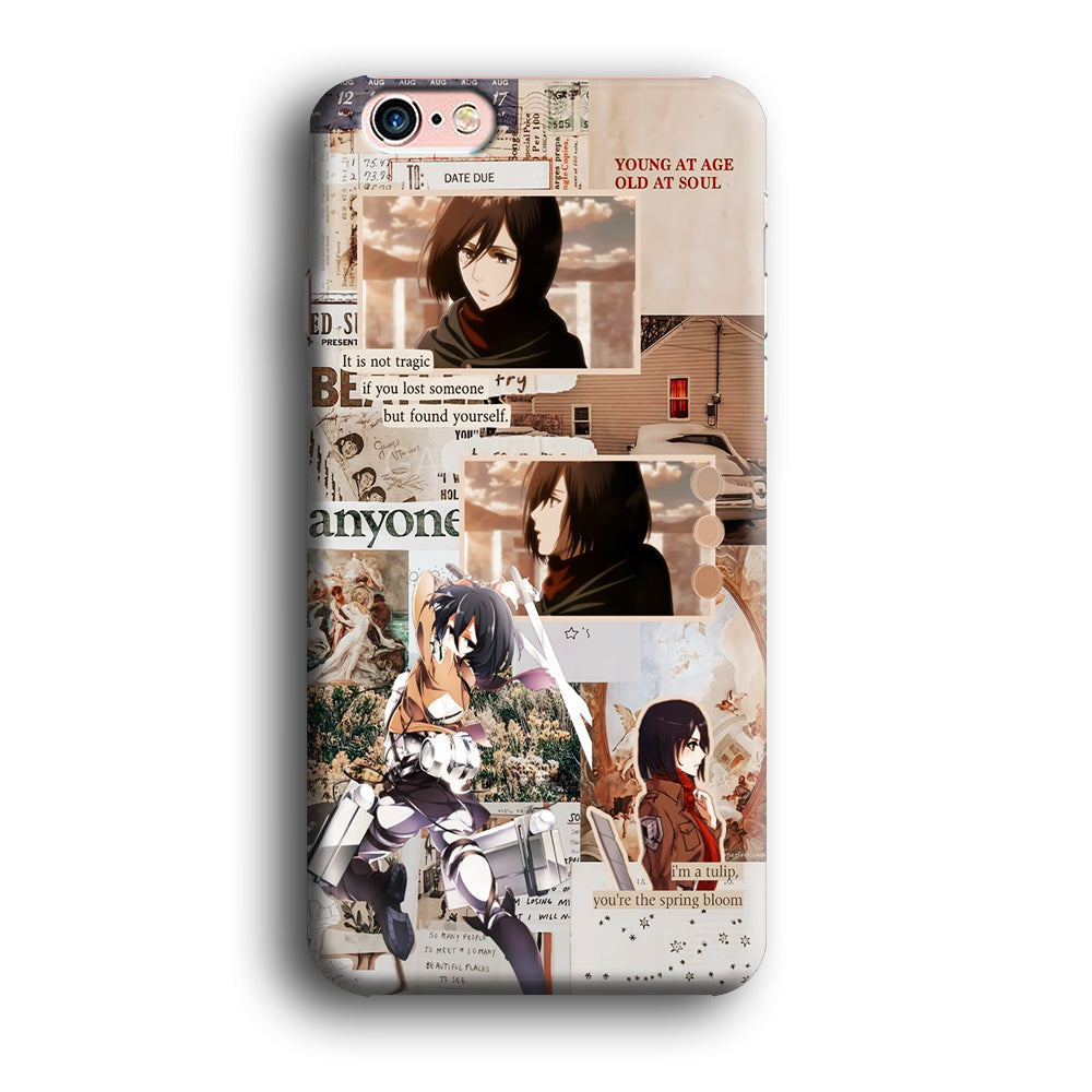 Mikasa Attack On Titan Aesthetic iPhone 6 | 6s Case-Phone Case-3D Case-Altracase