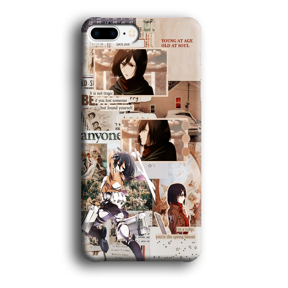 Mikasa Attack On Titan Aesthetic iPhone 8 Plus Case-Phone Case-3D Case-Altracase