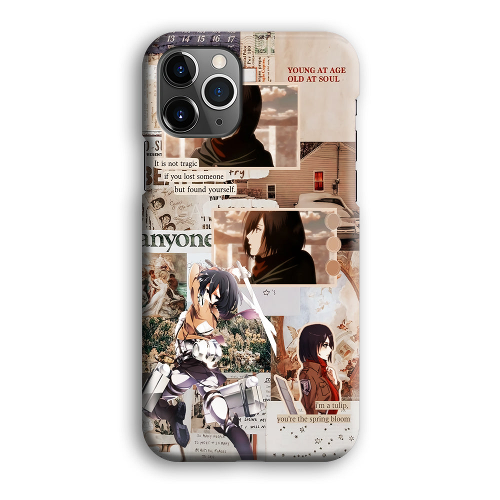 Mikasa Attack On Titan Aesthetic iPhone 12 Pro Max Case-Phone Case-3D Case-Altracase
