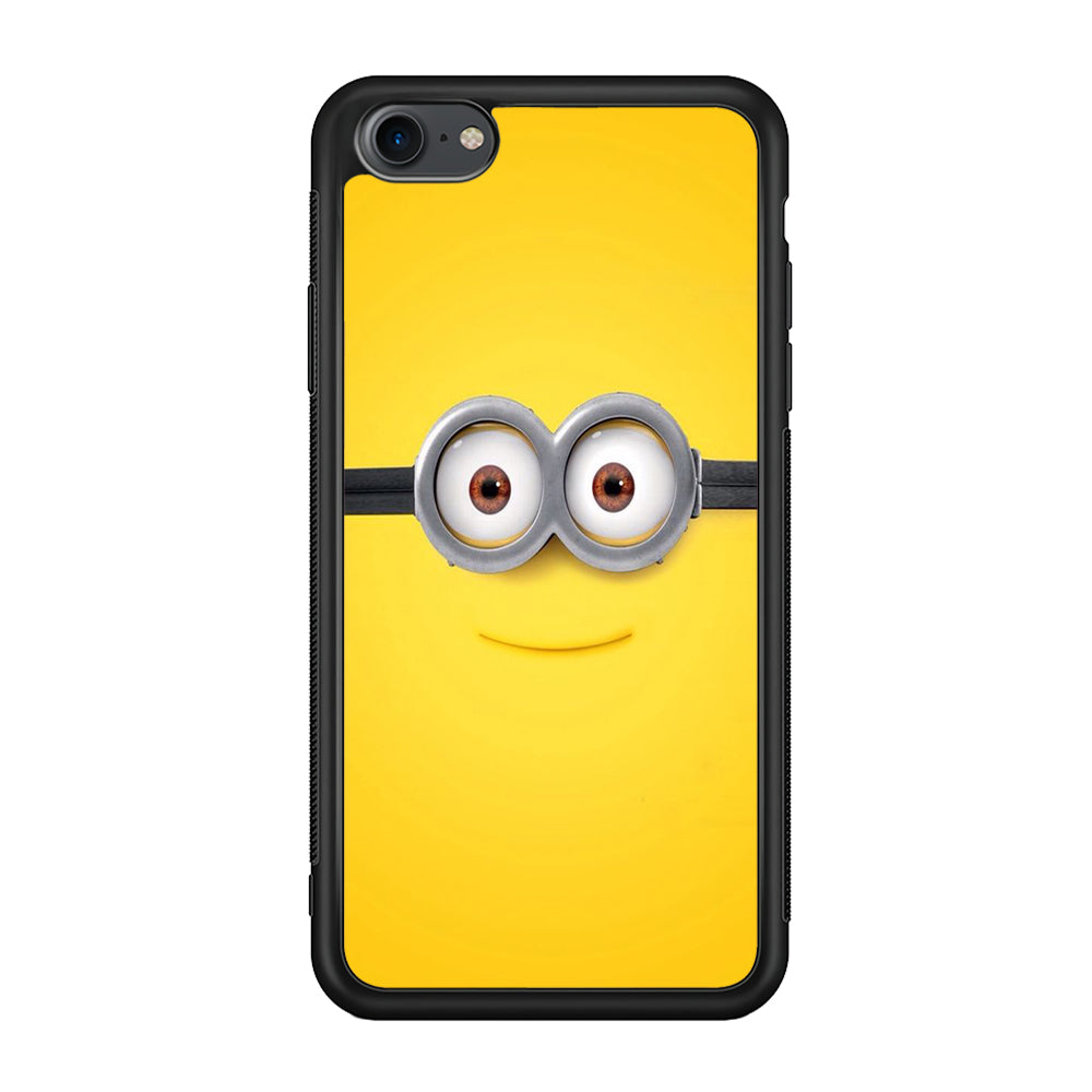 Minion Smiley Face iPhone 7 Case-Phone Case-Rubber Black (2D Case)-Altracase