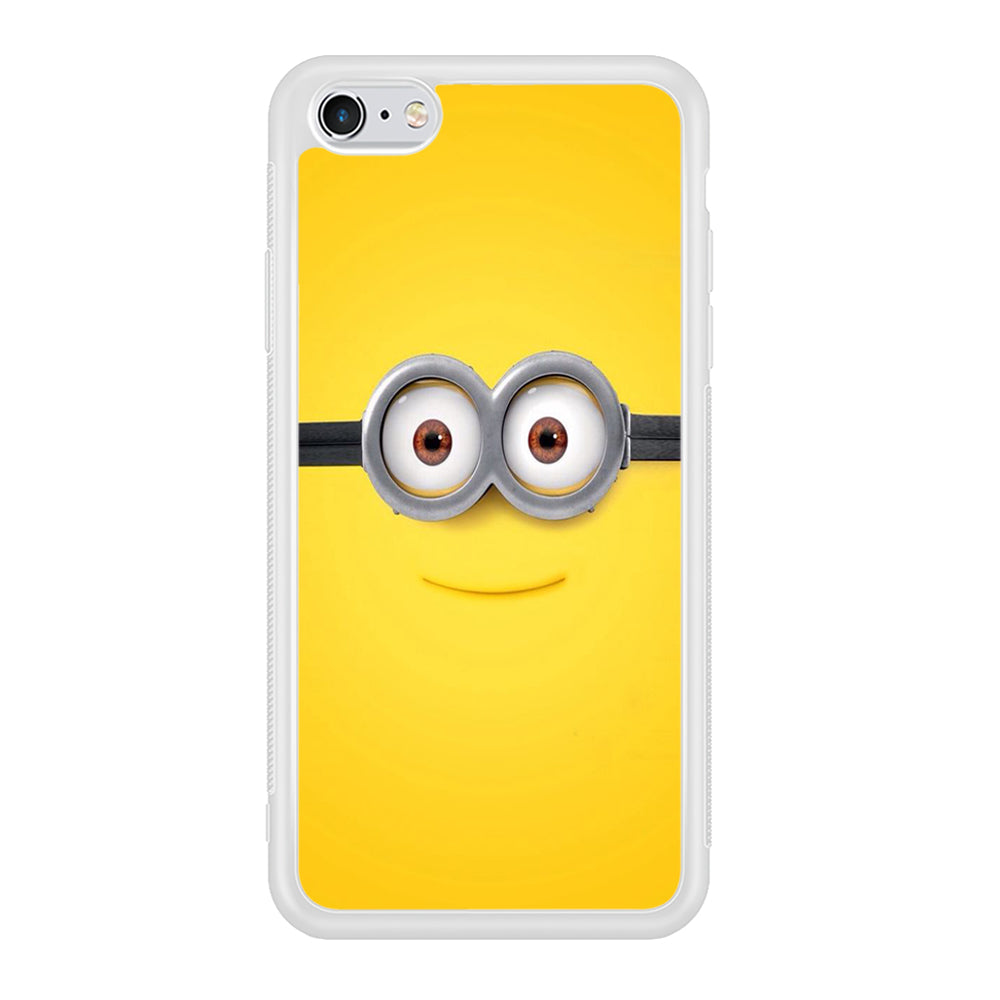 Minion Smiley Face iPhone 6 Plus | 6s Plus Case-Phone Case-Rubber White (2D Case)-Altracase