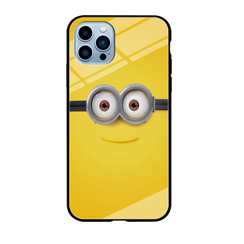 Minion Smiley Face iPhone 12 Pro Max Case-Phone Case-Tempered Glass Case-Altracase