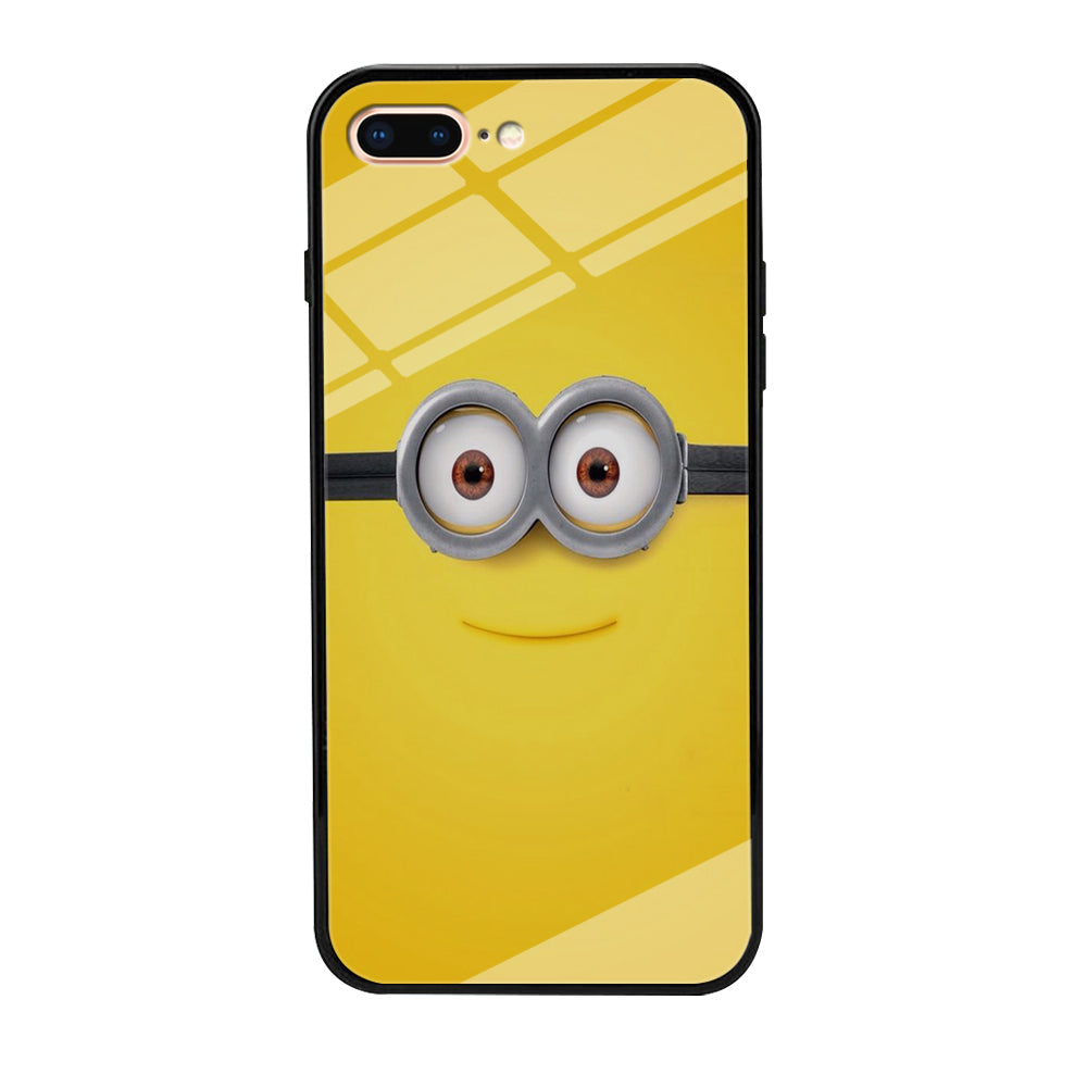 Minion Smiley Face iPhone 8 Plus Case-Phone Case-Tempered Glass Case-Altracase
