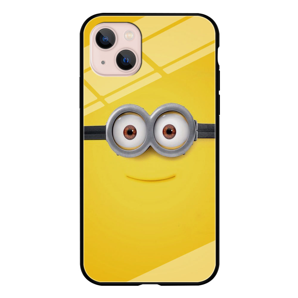 Minion Smiley Face iPhone 13 Case-Phone Case-Tempered Glass Case-Altracase