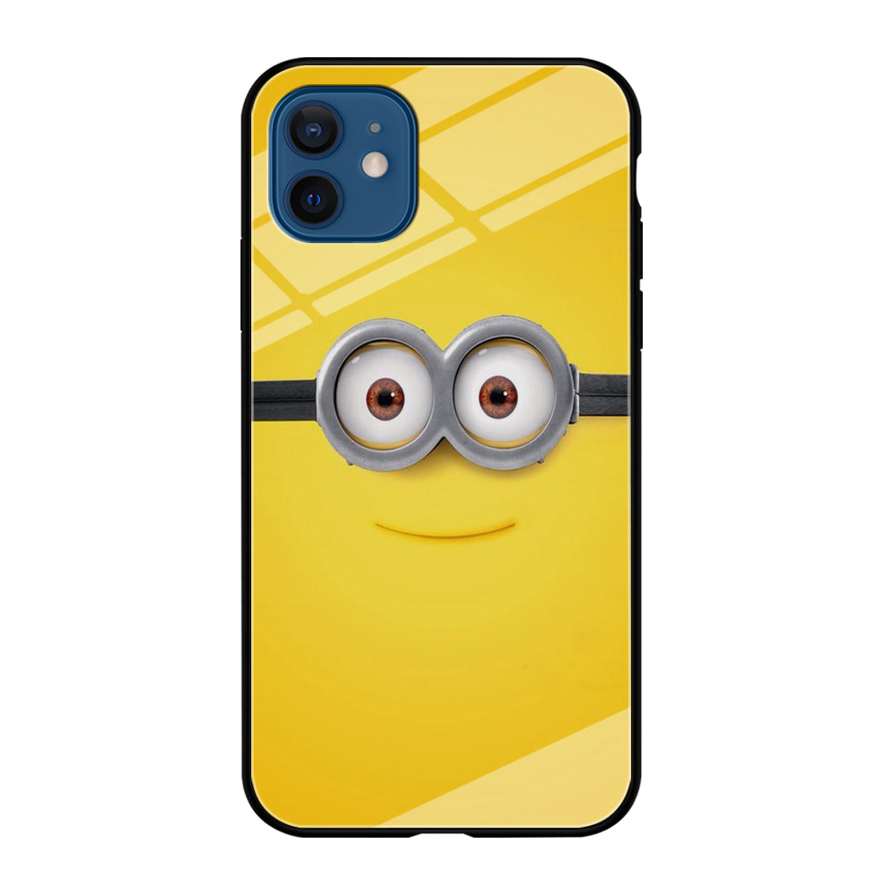 Minion Smiley Face iPhone 12 Case-Phone Case-Tempered Glass Case-Altracase
