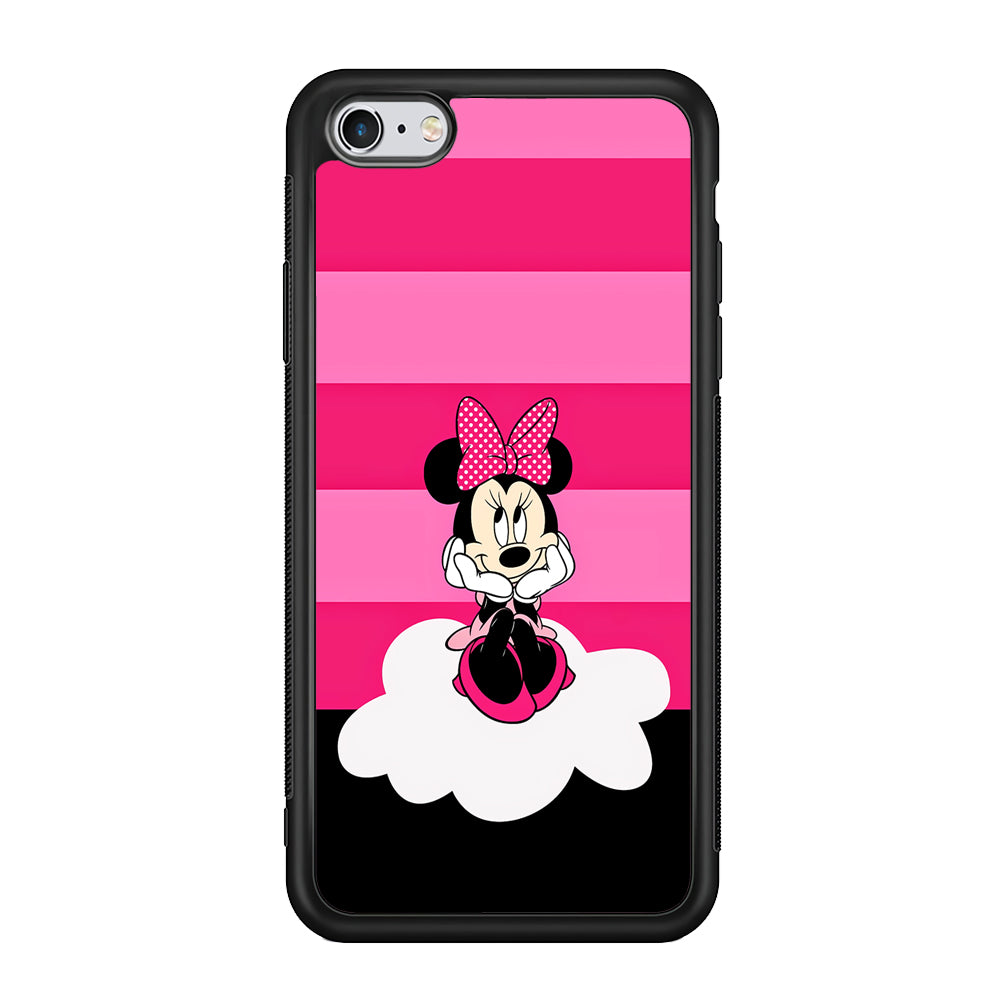 Minnie Mouse Pink Strip iPhone 6 Plus | 6s Plus Case-Phone Case-Rubber Black (2D Case)-Altracase