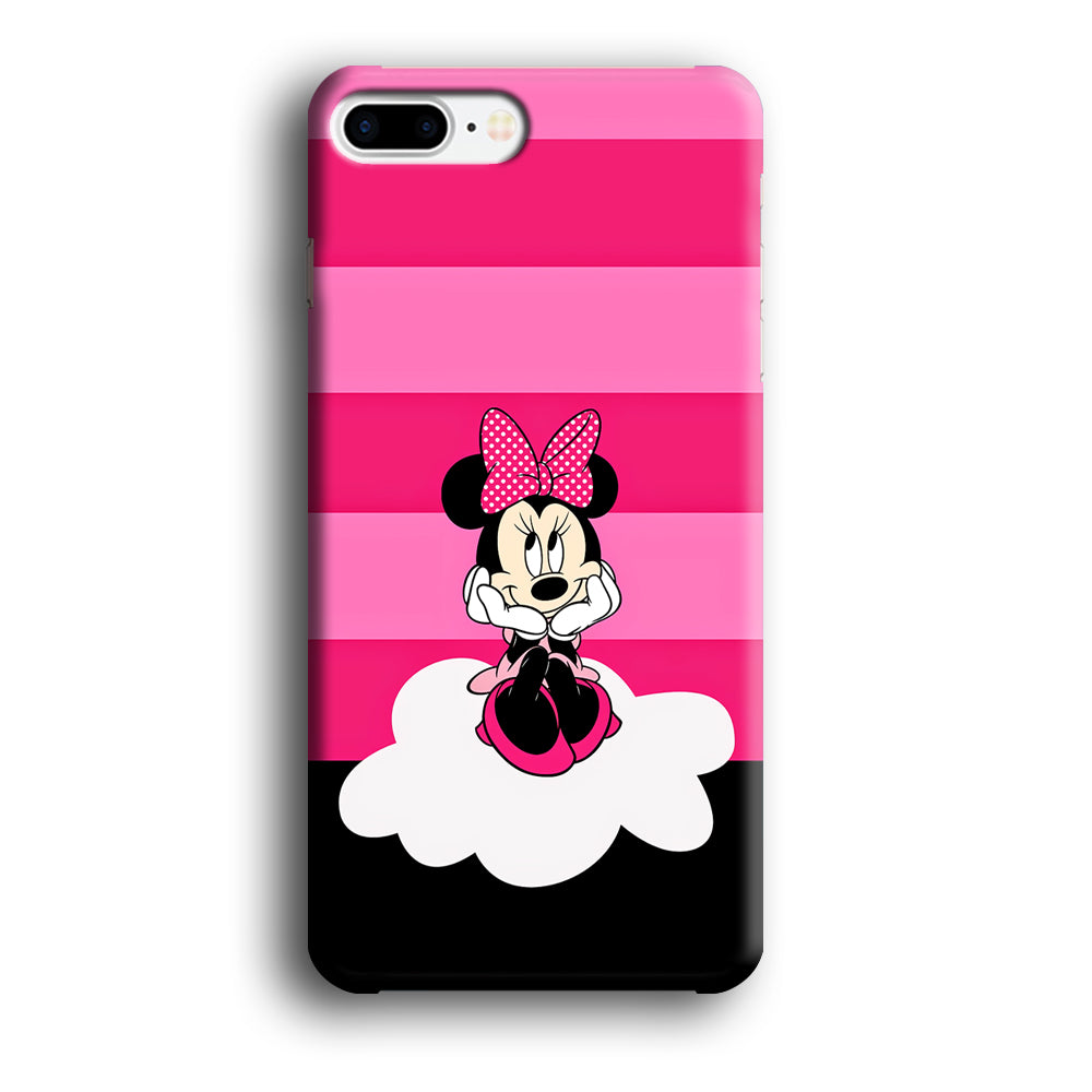 Minnie Mouse Pink Stripe iPhone 8 Plus Case-Phone Case-3D Case-Altracase