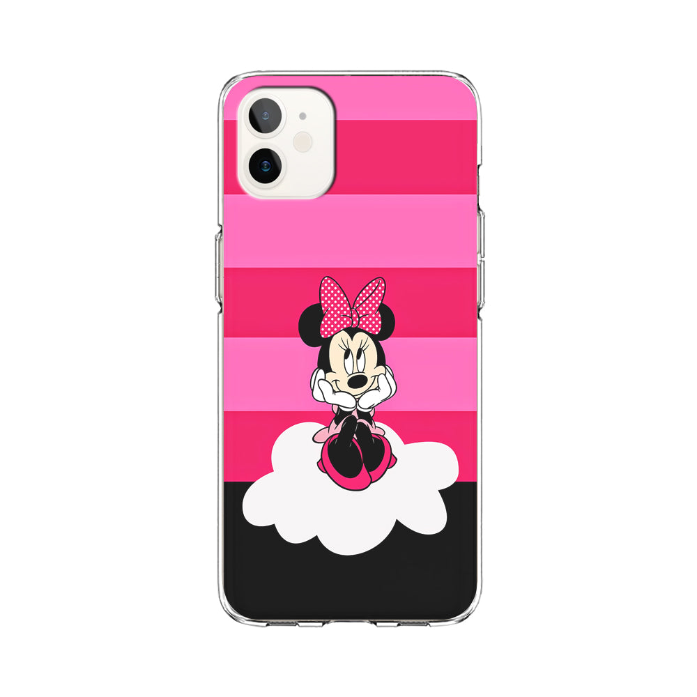 Minnie Mouse Pink Stripe iPhone 12 Case-Phone Case-Clear Soft Case-Altracase
