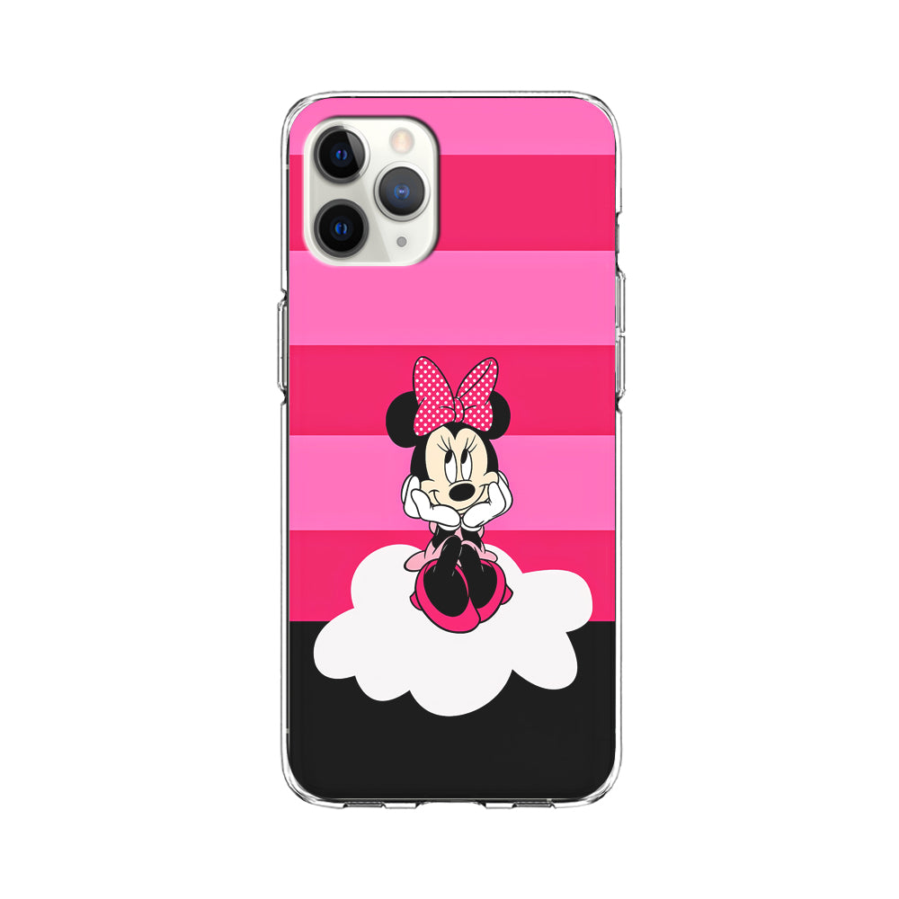 Minnie Mouse Pink Stripe iPhone 11 Pro Max Case-Phone Case-Clear Soft Case-Altracase