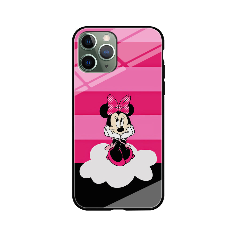 Minnie Mouse Pink Stripe iPhone 11 Pro Max Case-Phone Case-Tempered Glass Case-Altracase