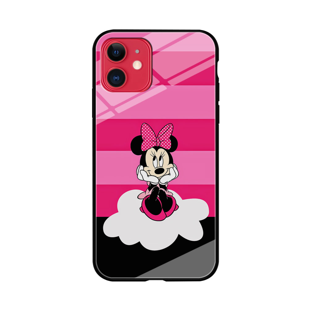 Minnie Mouse Pink Stripe iPhone 11 Case-Phone Case-Tempered Glass Case-Altracase
