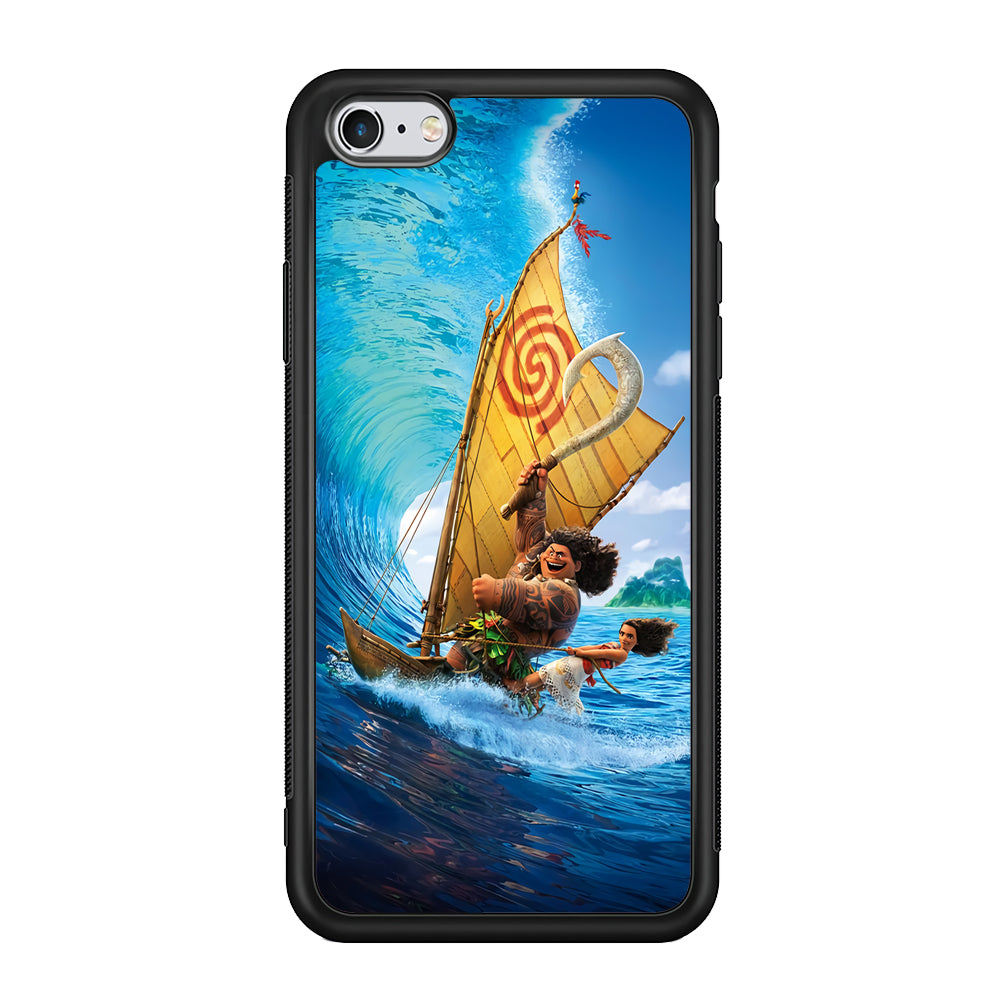 Moana Sailing on The Sea iPhone 6 Plus | 6s Plus Case-Phone Case-Rubber Black (2D Case)-Altracase