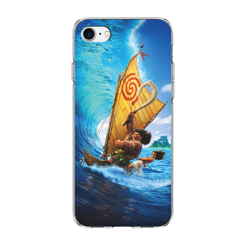 Moana Sailing on The Sea iPhone 7 Case-Phone Case-Clear Soft Case-Altracase